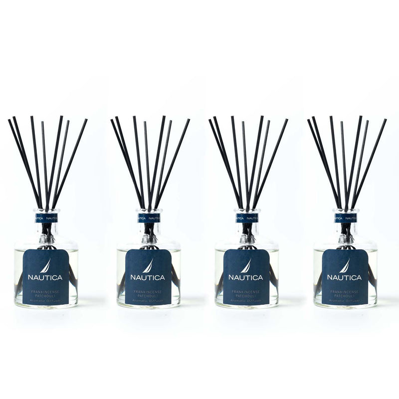 100% Natural Aroma Oil Diffuser Set With 7 Reeds <small> (frankincense  patchouli-natural)</small>