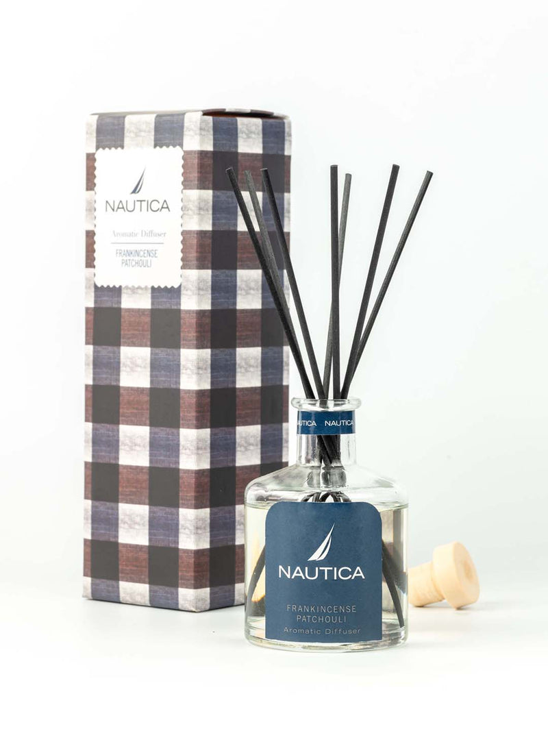 100% Natural Aroma Oil Diffuser Set With 7 Reeds <small> (frankincense  patchouli-natural)</small>