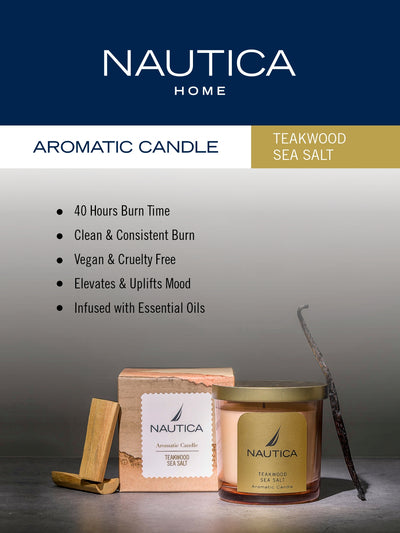 Premium Aroma Fragrance Jar Candle For Home: The Perfect Gift For Cozy Evenings <small> (teak wood sea salt-peach)</small>