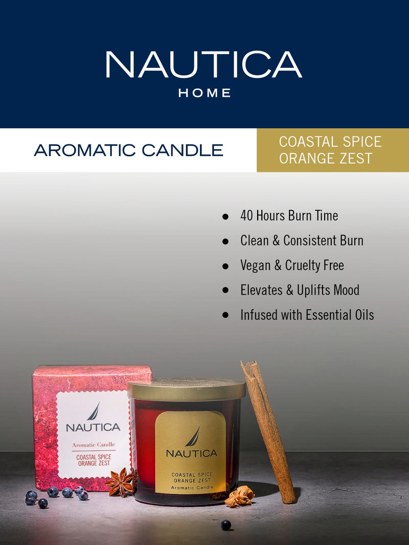 Premium Aroma Fragrance Jar Candle For Home: The Perfect Gift For Cozy Evenings <small> (coastal spice orange zest-berry)</small>