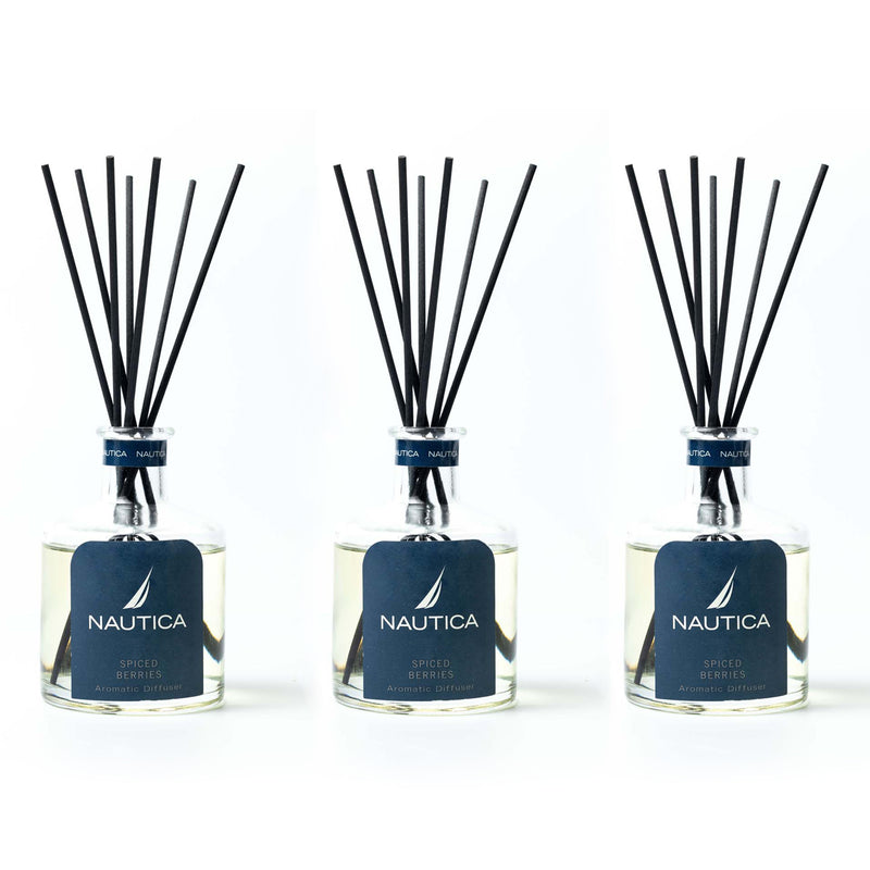 100% Natural Aroma Oil Diffuser Set With 7 Reeds <small> (spiced berry-natural)</small>