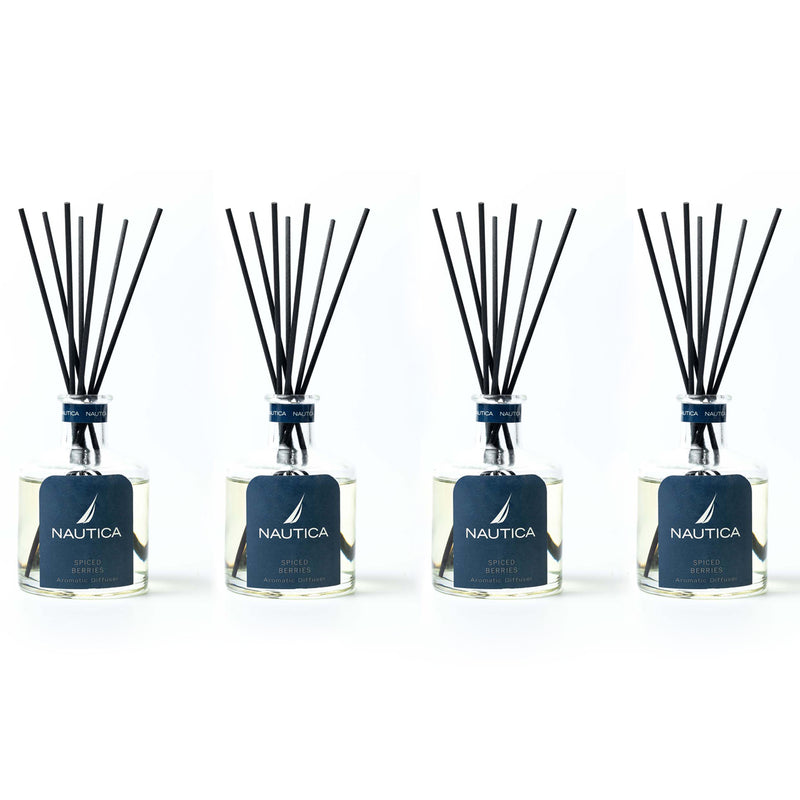 100% Natural Aroma Oil Diffuser Set With 7 Reeds <small> (spiced berry-natural)</small>