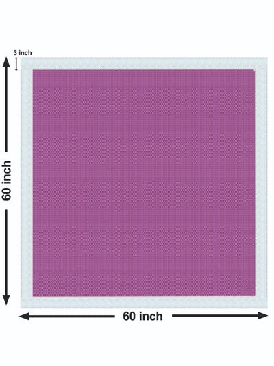 Vinyl Pvc Dining Table Cover Easy To Clean Table Cloth <small> (geomatric-purple)</small>