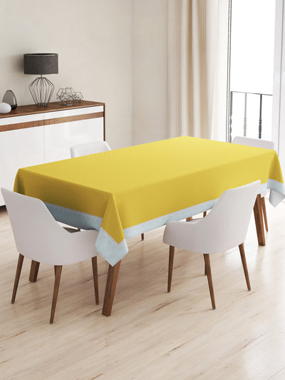 Vinyl Pvc Dining Table Cover Easy To Clean Table Cloth <small> (polka dot-yellow)</small>