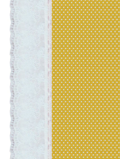 Vinyl Pvc Dining Table Cover Easy To Clean Table Cloth <small> (polka dot-yellow)</small>