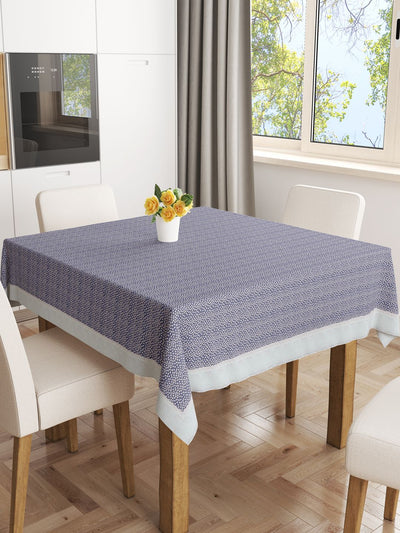 Vinyl Pvc Dining Table Cover Easy To Clean Table Cloth <small> (floral-blue)</small>