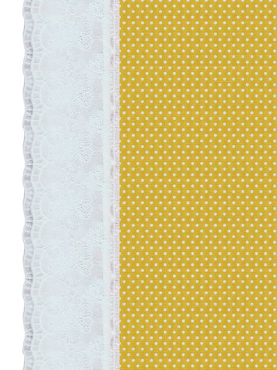 Vinyl Pvc Dining Table Cover Easy To Clean Table Cloth <small> (polka dot-yellow)</small>