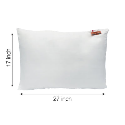 Soft Papaya Microfiber Pillow With Smooth Microfiber Shell <small> (solid-white)</small>