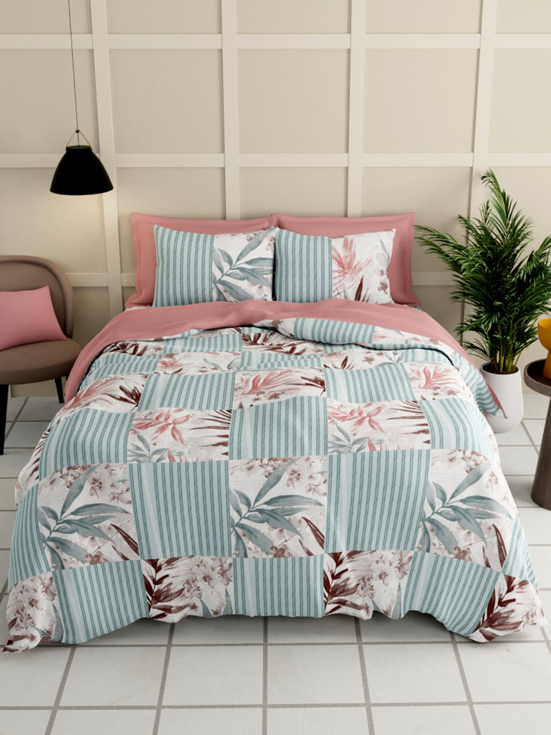 Extra Smooth Micro Double Bedsheet With 2 Pillow Covers <small> (floral-multi)</small>