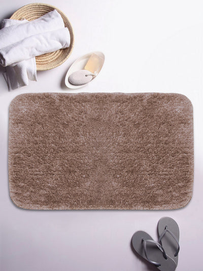 Thick Ultra Soft Anti Slip Bath Mat (Hygro Tech) <small> (solid-brown)</small>