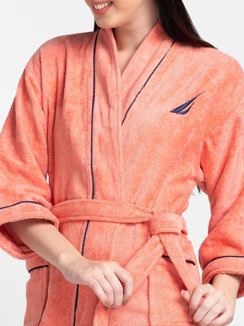 Luxurious Ultra Soft Bath Robe <small> (solid-coral)</small>