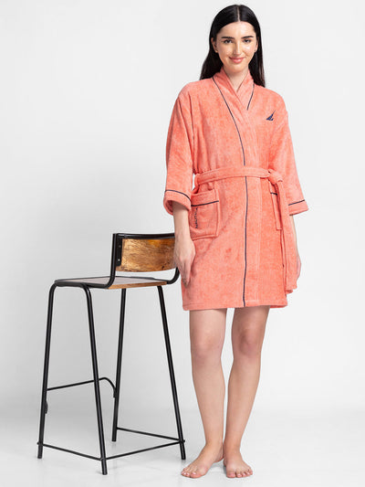 Luxurious Ultra Soft Bath Robe <small> (solid-coral)</small>