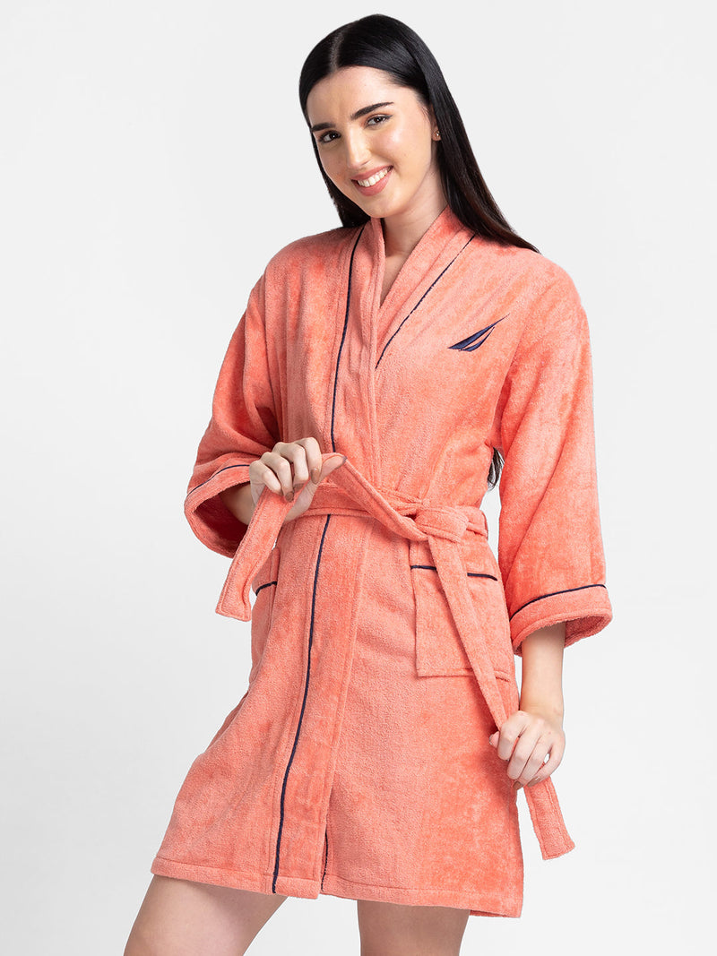 Luxurious Ultra Soft Bath Robe <small> (solid-coral)</small>