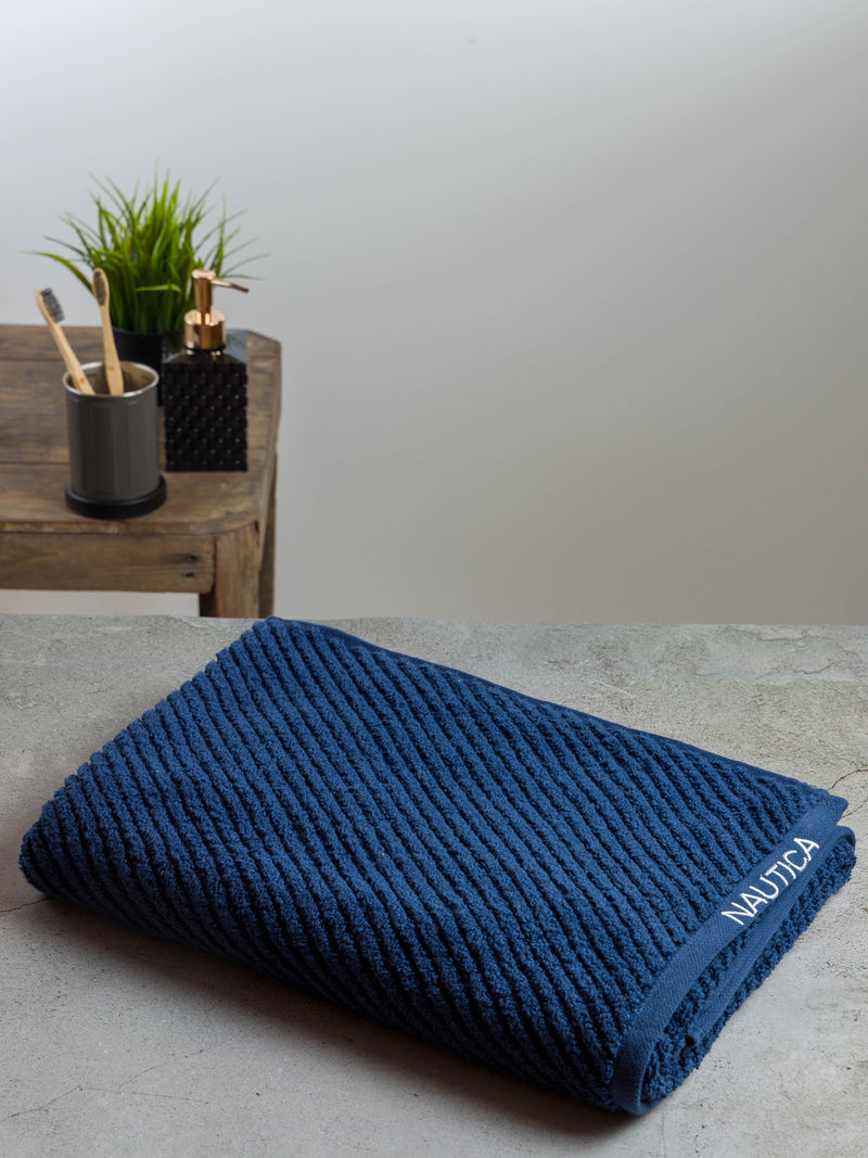 Fluffy Zero Twist 100% Cotton Towel <small> (solid-navy)</small>