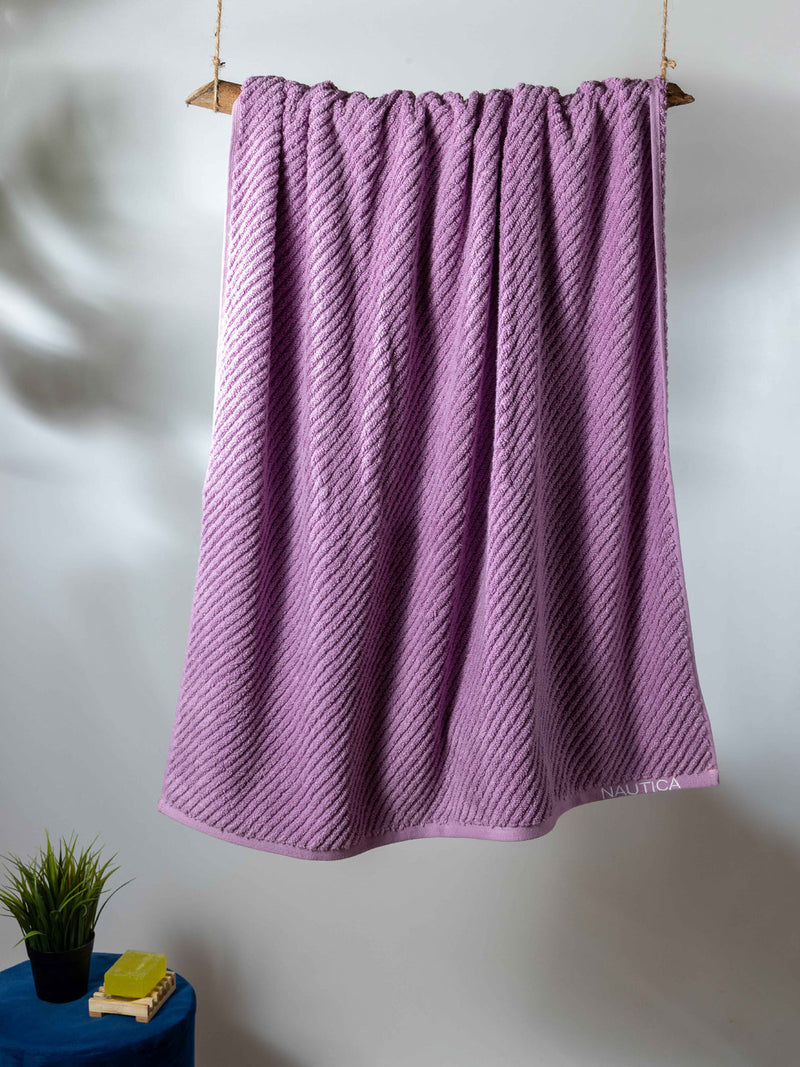 Fluffy Zero Twist 100% Cotton Towel <small> (solid-grapemist)</small>