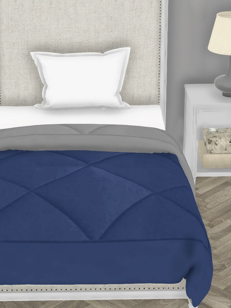 Air Cool Microfiber Reversible Comforter For All Weather <small> (abstract-fall/grey)</small>