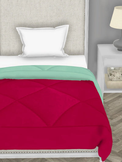 Air Cool Microfiber Reversible Comforter For All Weather <small> (abstract-mint/grey)</small>