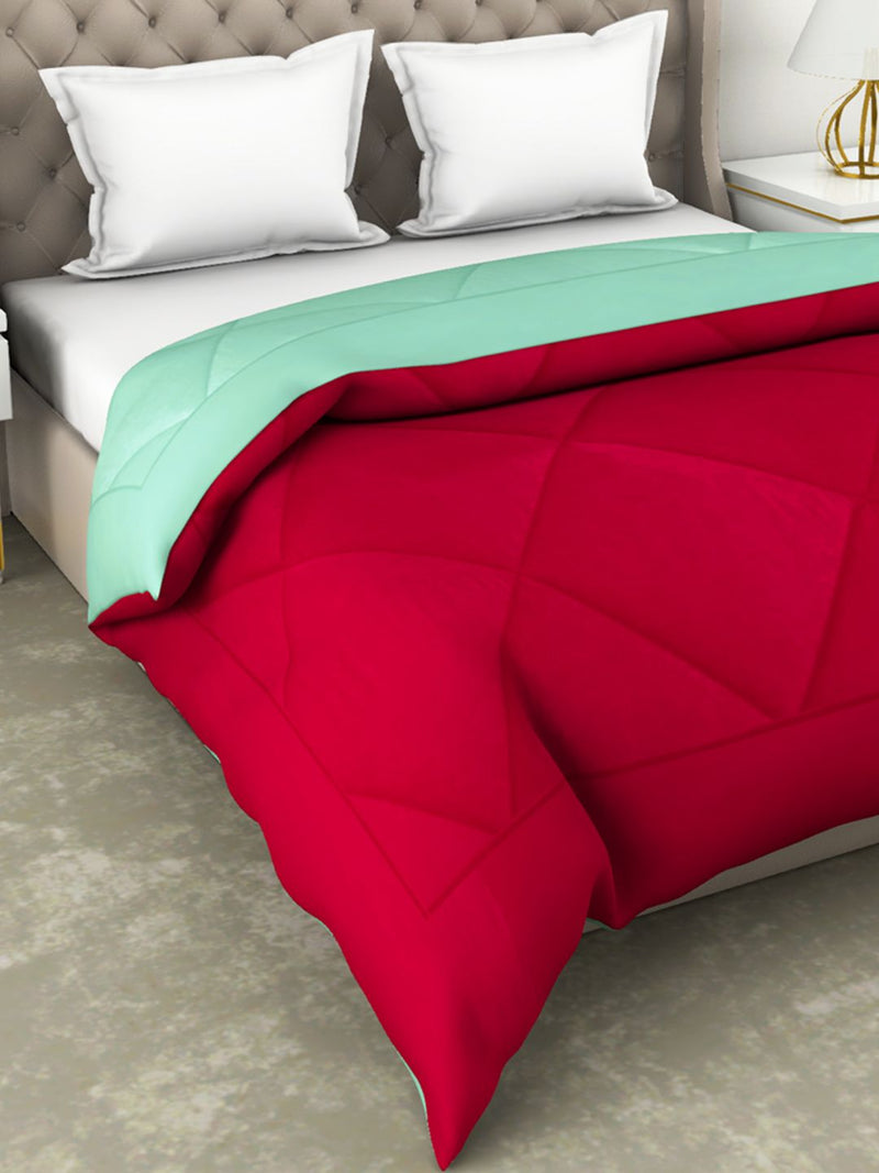 Air Cool Microfiber Reversible Comforter For All Weather <small> (abstract-fall/pink)</small>