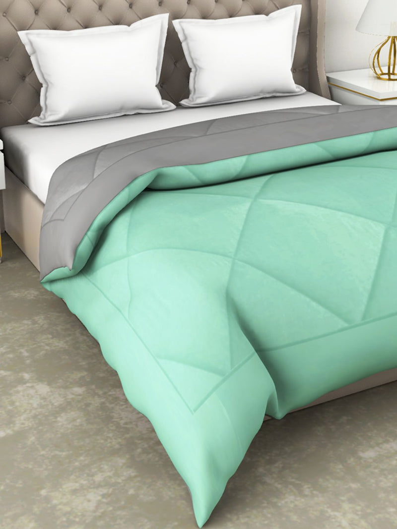 Air Cool Microfiber Reversible Comforter For All Weather <small> (abstract-pink/mint)</small>