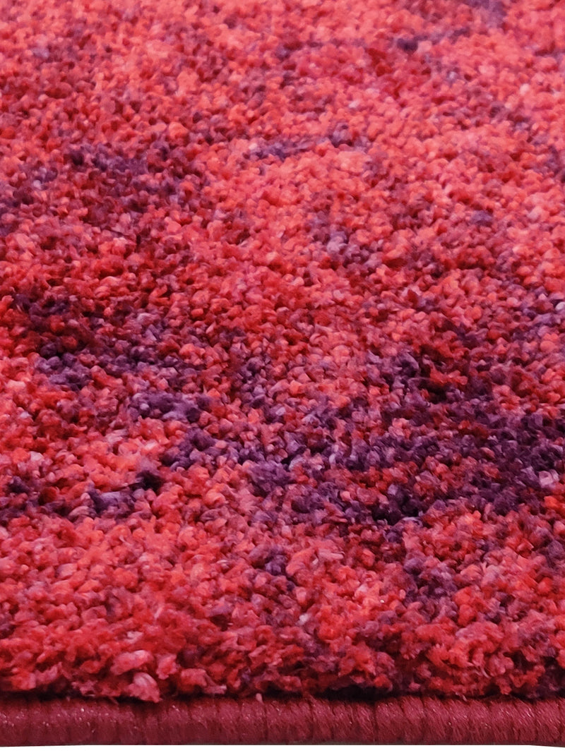 Modern Designer Printed  Carpet Area Rug With Anti Slip Backing <small> (antique wall-pink/red)</small>