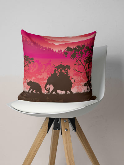 Designer Digital Printed Silky Smooth Cushion Covers <small> (animal print-red/black)</small>