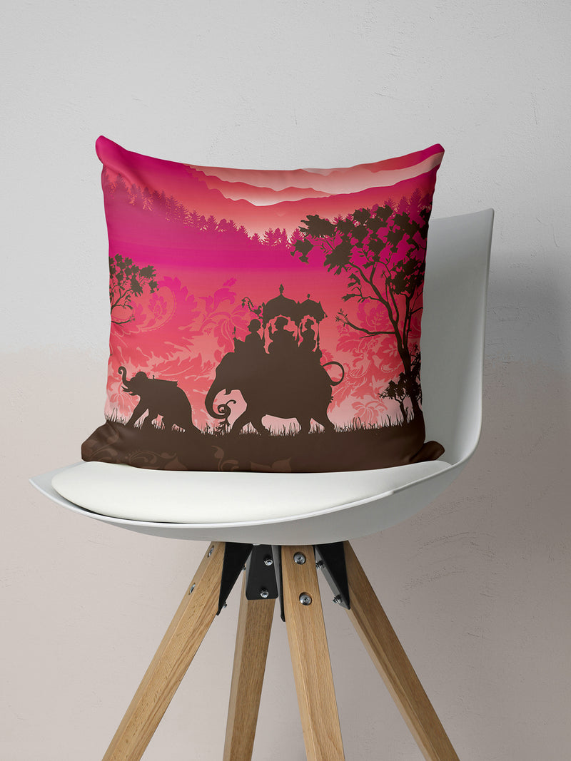 Designer Digital Printed Silky Smooth Cushion Covers <small> (animal print-red/black)</small>