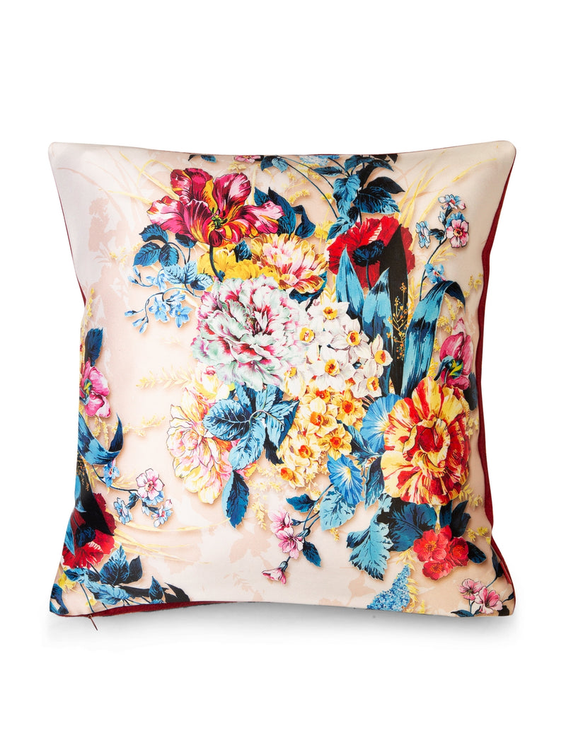 Designer Digital Printed Silky Smooth Cushion Covers <small> (floral-multi)</small>