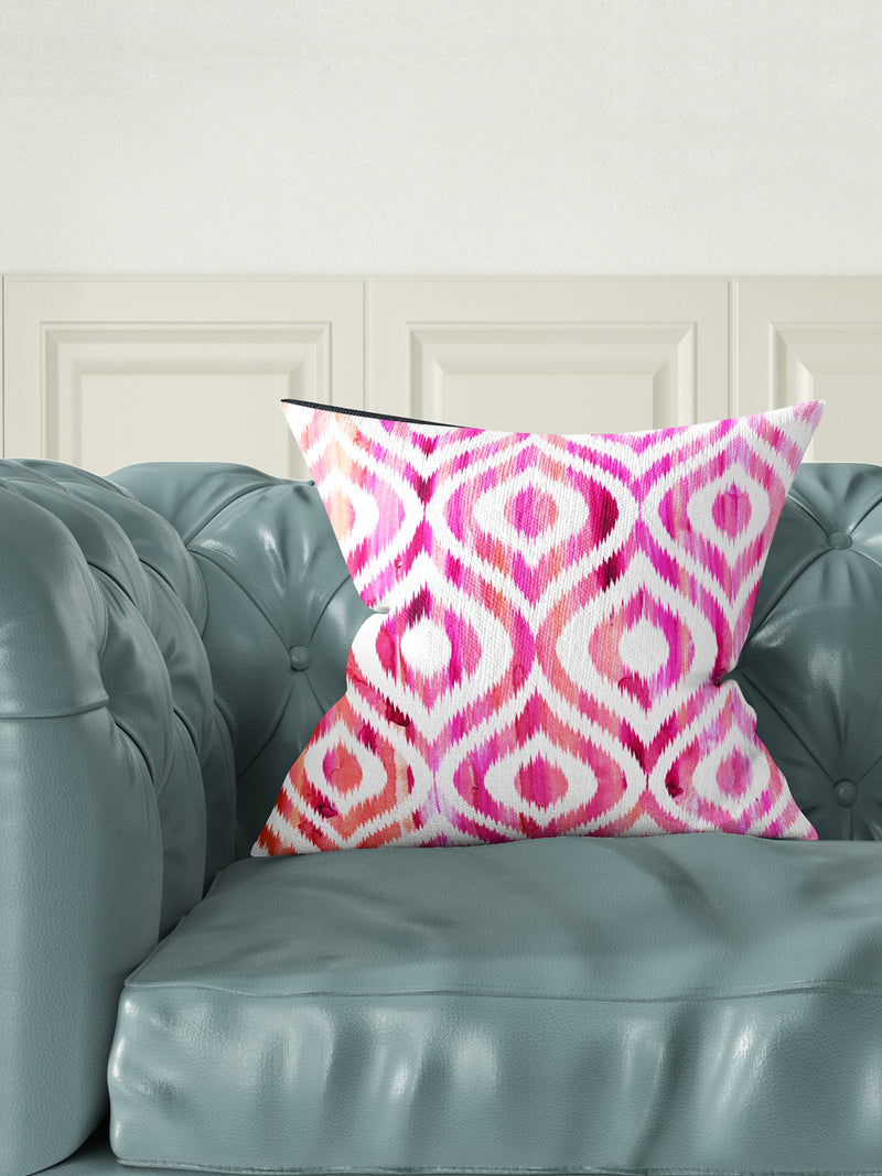 Designer Digital Printed Silky Smooth Cushion Covers <small> (abstract-pink)</small>