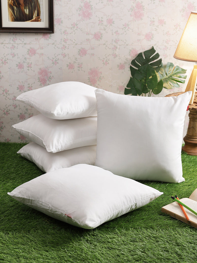 Ultra Fluffy Soft Microfiber Cushion Insert Filler <small> (solid-white)</small>