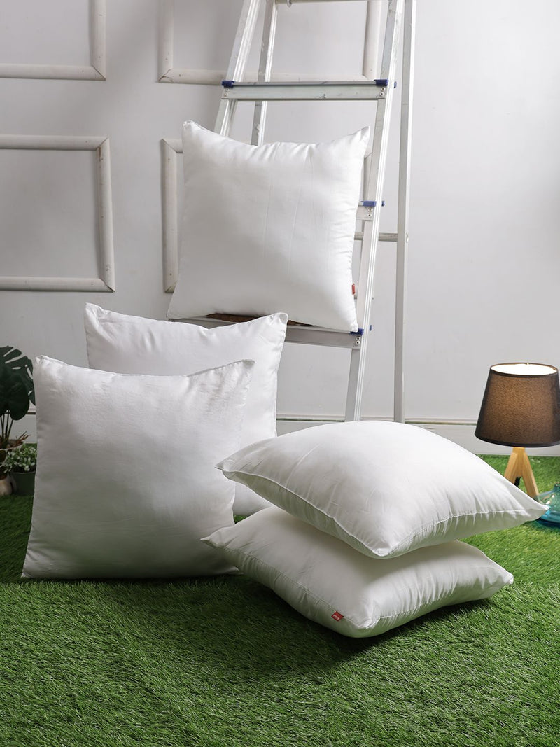 Ultra Fluffy Soft Microfiber Cushion Insert Filler <small> (solid-white)</small>