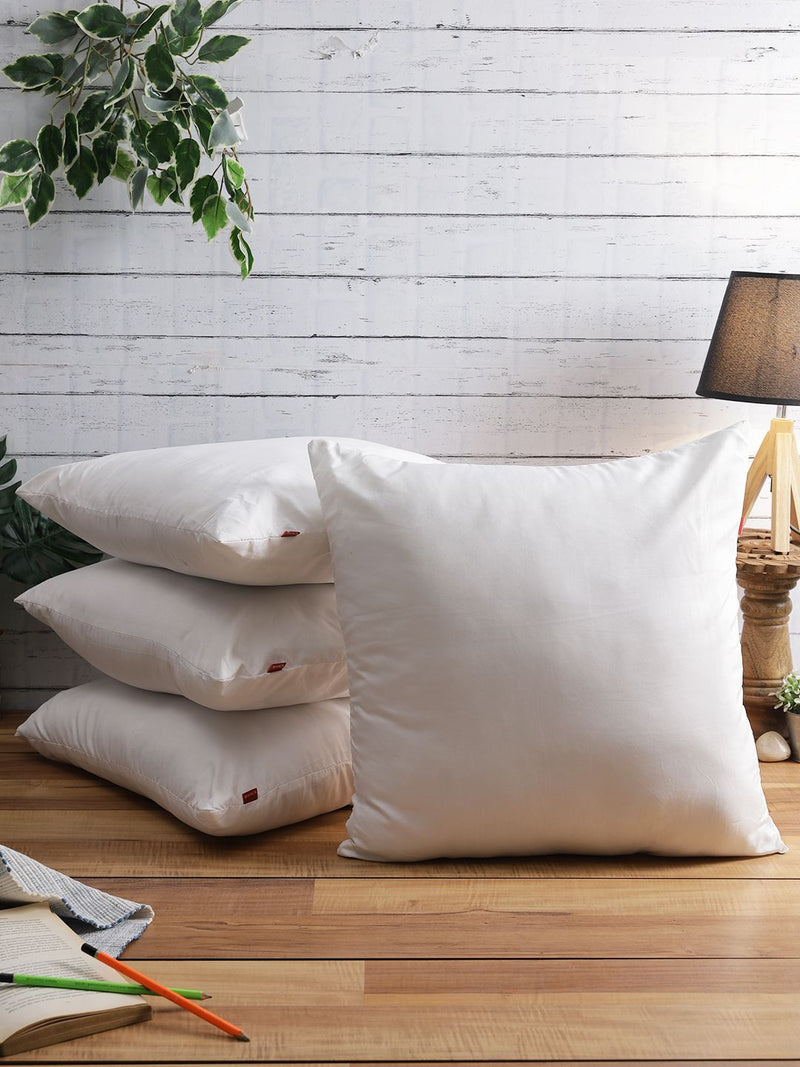 Ultra Fluffy Soft Microfiber Cushion Insert Filler <small> (solid-white)</small>