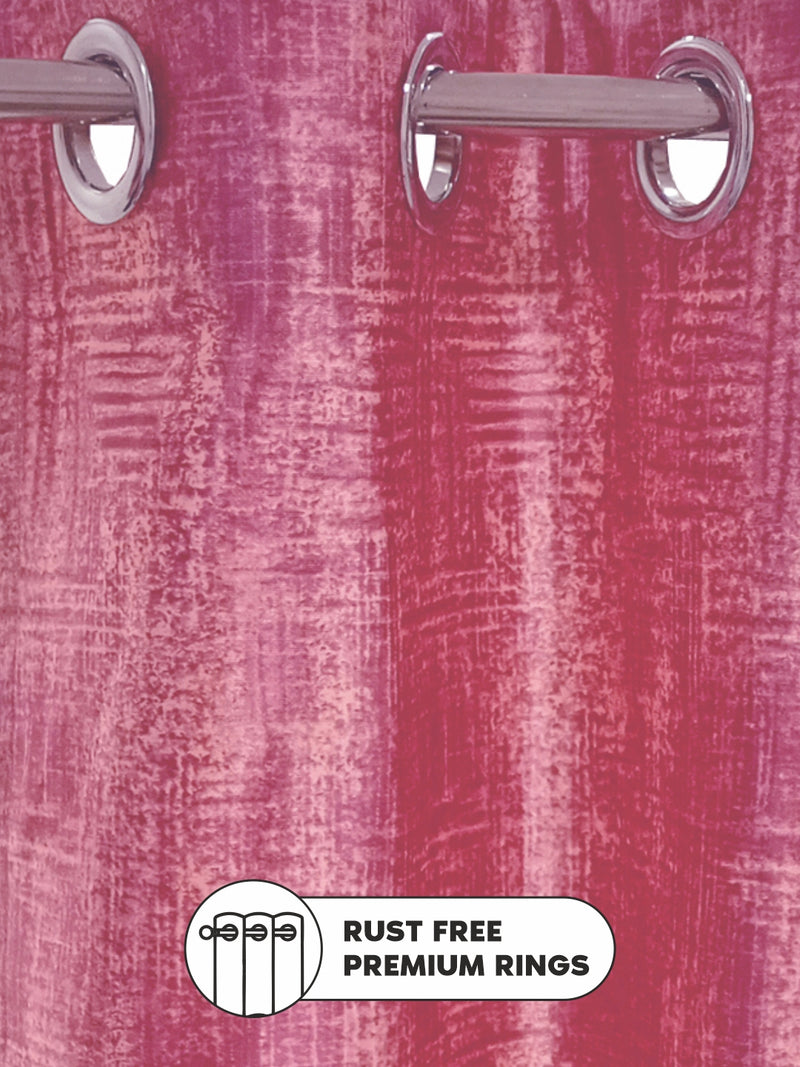 Heavy Duty Polyester Eyelet Curtain <small> (abstract-rose)</small>