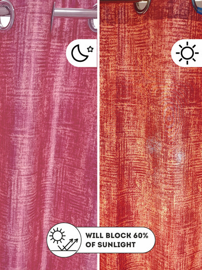 Heavy Duty Polyester Eyelet Curtain <small> (abstract-rose)</small>