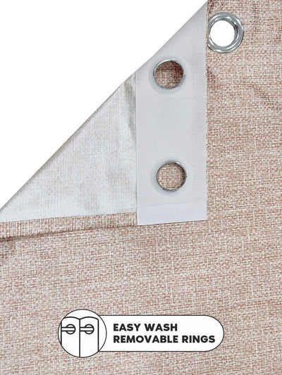 Heavy Duty Polyester Eyelet Curtain <small> (abstract-gold)</small>