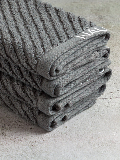 Fluffy Zero Twist 100% Cotton Towel <small> (solid-steel grey)</small>