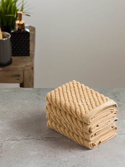 Fluffy Zero Twist 100% Cotton Towel <small> (solid-wheat)</small>