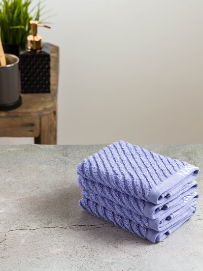 Fluffy Zero Twist 100% Cotton Towel <small> (solid-grapemist)</small>