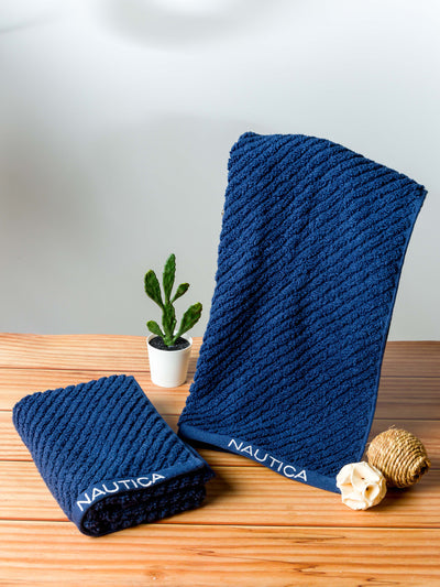 Fluffy Zero Twist 100% Cotton Towel <small> (solid-navy)</small>