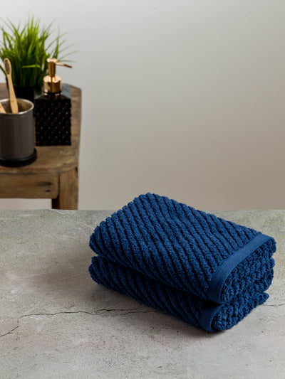 Fluffy Zero Twist 100% Cotton Towel <small> (solid-navy)</small>