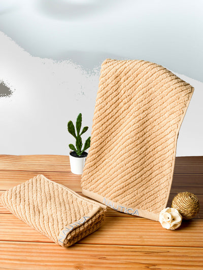 Fluffy Zero Twist 100% Cotton Towel <small> (solid-wheat)</small>