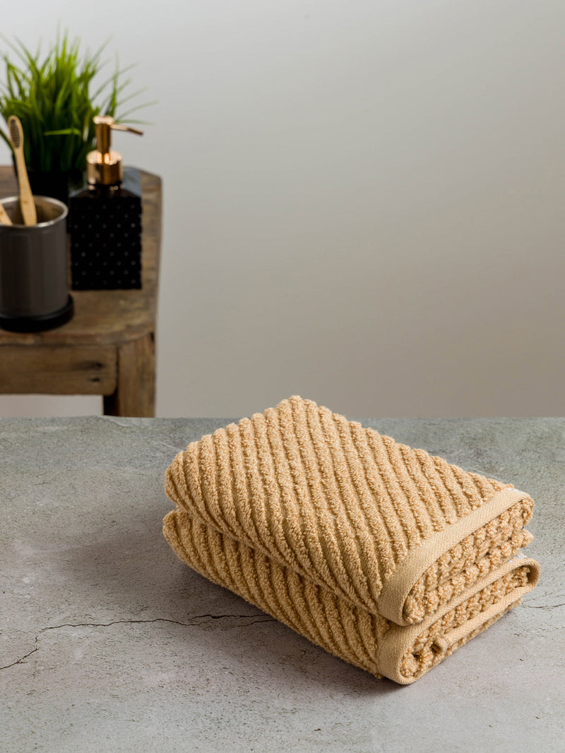 Fluffy Zero Twist 100% Cotton Towel <small> (solid-wheat)</small>