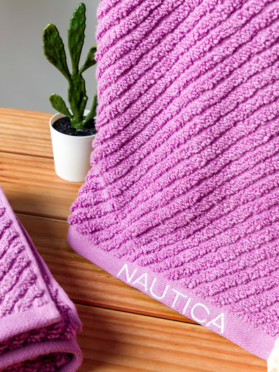 Fluffy Zero Twist 100% Cotton Towel <small> (solid-grapemist)</small>