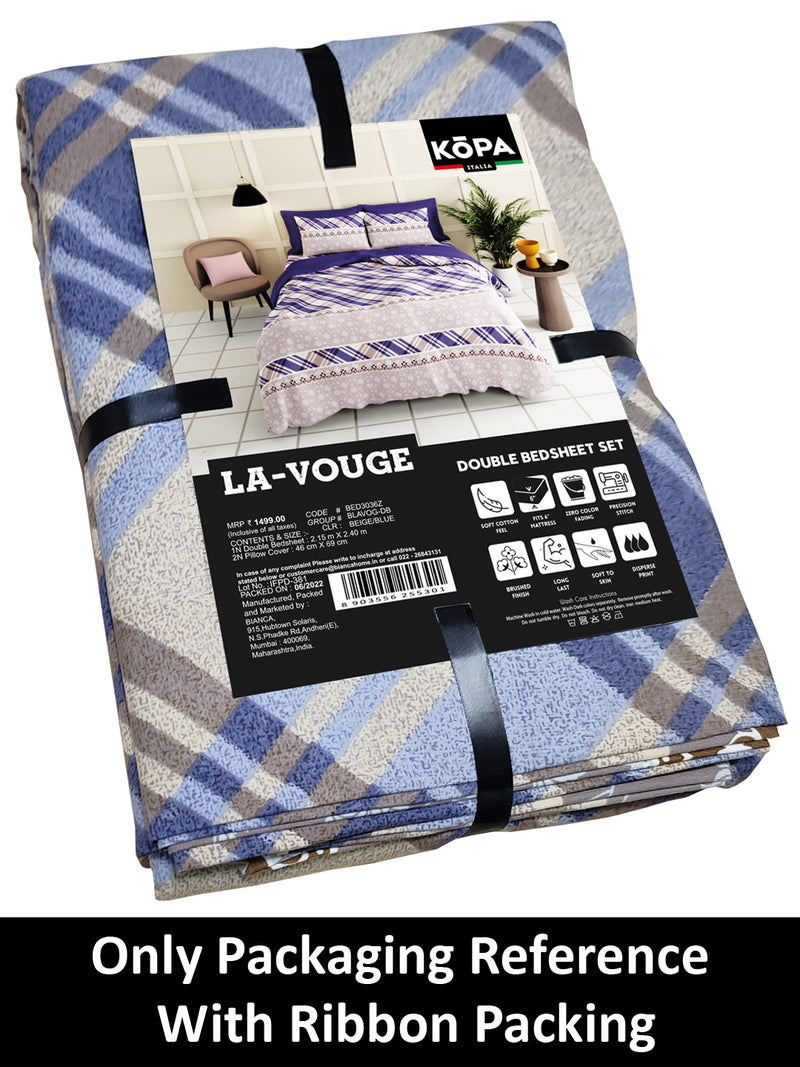 Extra Smooth Micro Double Bedsheet With 2 Pillow Covers <small> (floral-multi)</small>