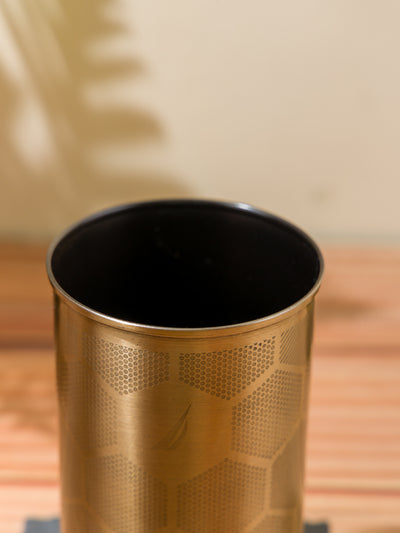 Elegant Stainless Steel Tooth Brush Holder <small> (hammered-matte black)</small>