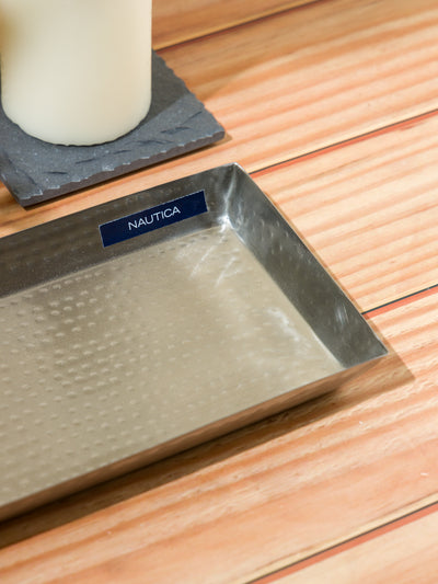 Elegant Stainless Steel Bathroom Tray <small> (diamond etch-soft gold)</small>