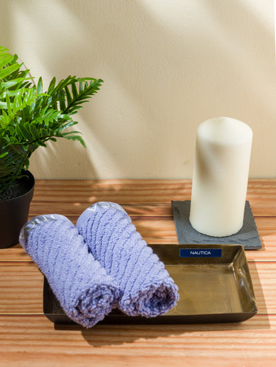 Elegant Stainless Steel Bathroom Tray <small> (waves-silver)</small>