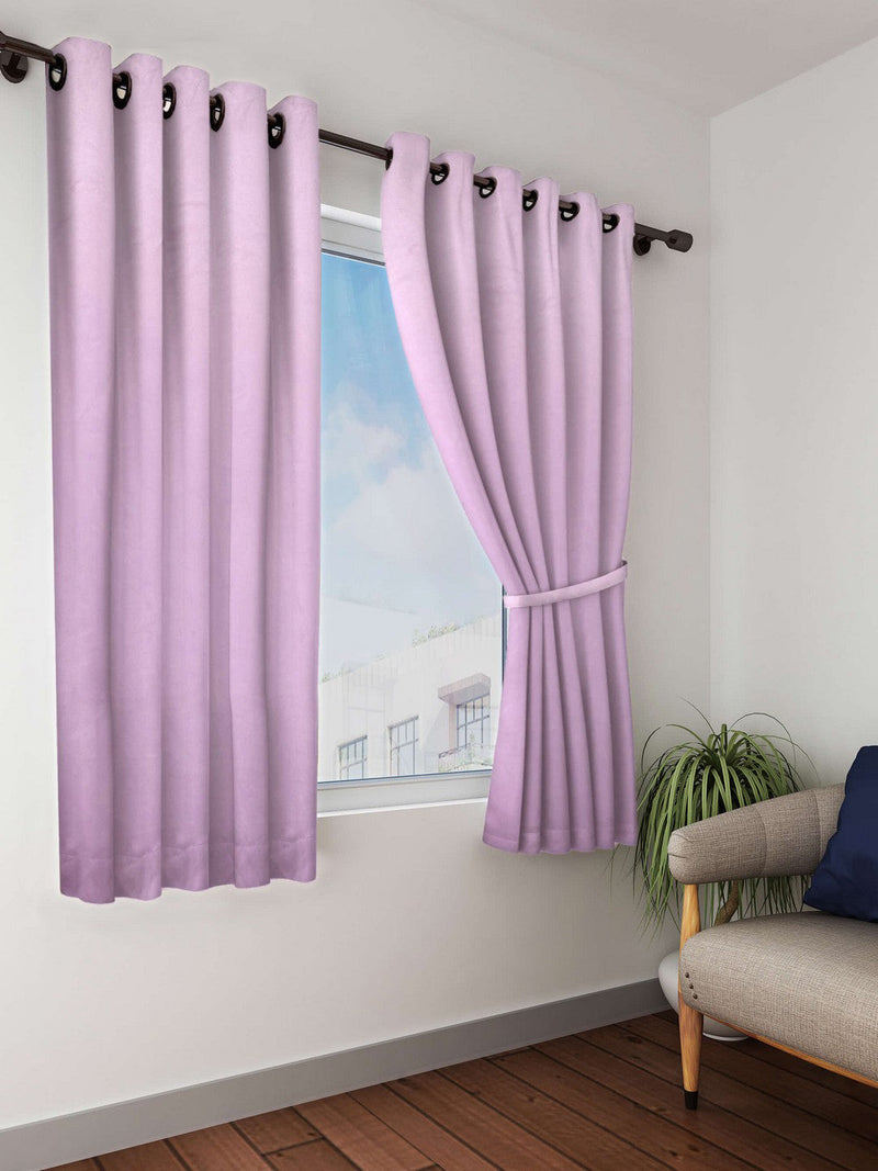 Satin Blackout Light Blocking & Soundproof Curtain <small> (plain-roseberry)</small>