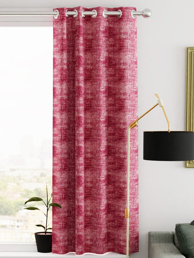 Heavy Duty Polyester Eyelet Curtain <small> (abstract-rose)</small>