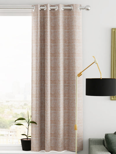 Heavy Duty Polyester Eyelet Curtain <small> (abstract-gold)</small>