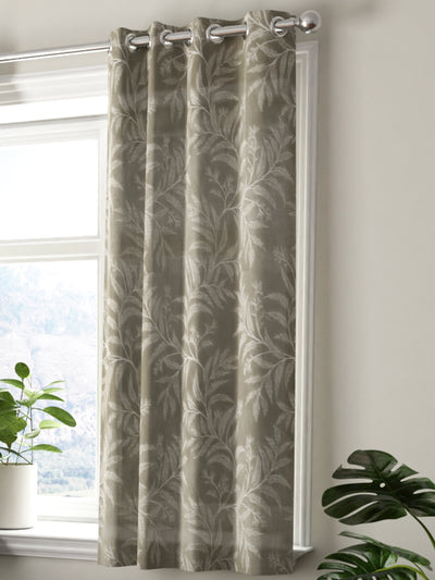 Jacquard Blackout Eyelet Curtain <small> (floral-sage)</small>